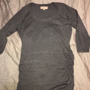 Pink Republic scrunched gray sweater